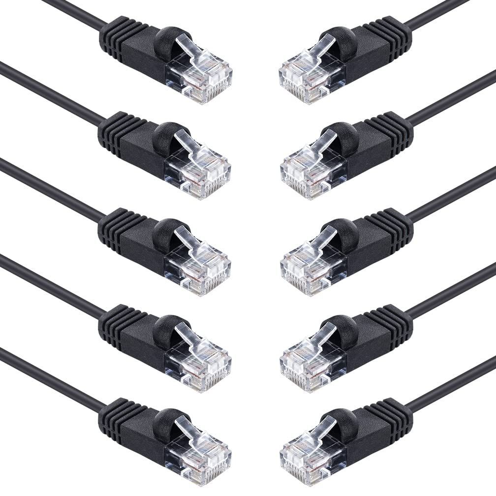 【数量限定】0.2~20m選択可 CAT6 イーサネットケーブル 非シールド（UTP） LANケーブル 10本入り CAT6準拠 RJ45 コネクタ 10Gtek 付き ネットワークケーブル 2m