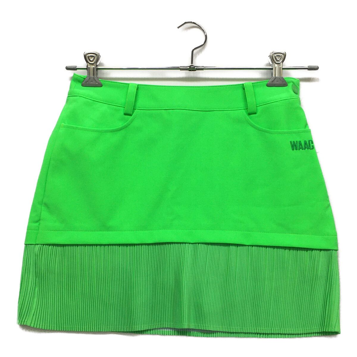 未使用品 レディース ワック WAAC スカート 1(S) グリーン ネオン