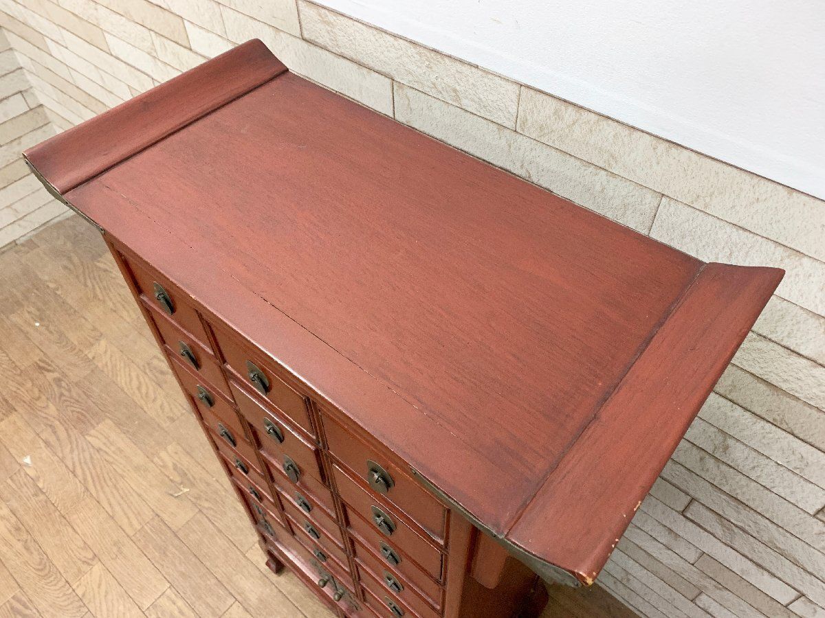 李朝家具 薬箪笥 ヤクジャン 16杯 チェスト 引出し