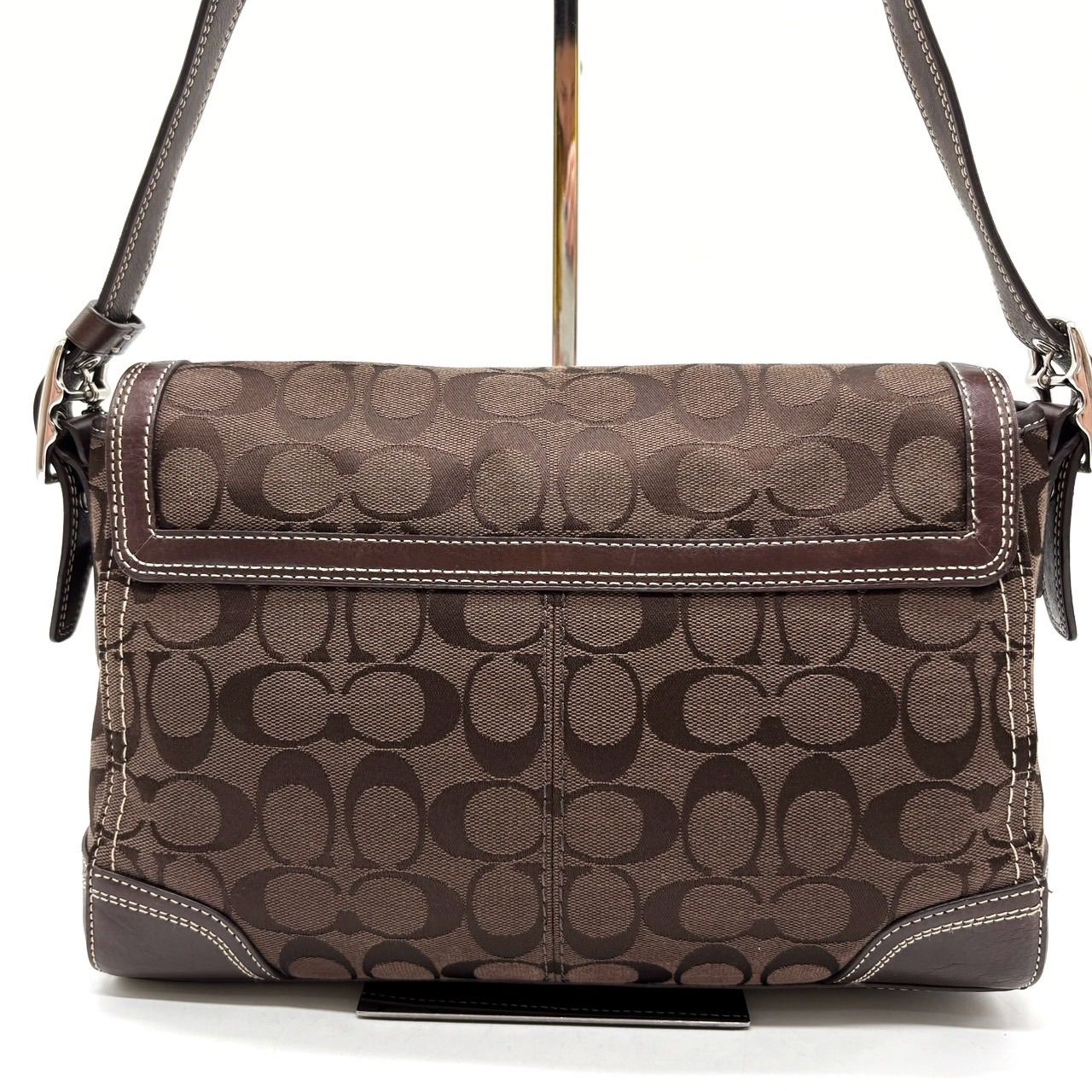 良品 COACH コーチ ハンドバッグ レザー シグネチャー　ターンロック　茶 楽天市場】【バッグ】COACH コーチ シグネチャー ターンロック