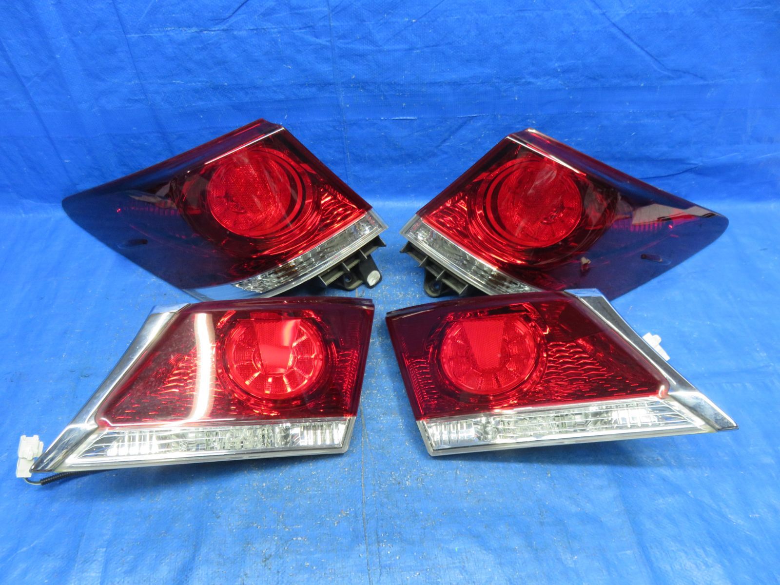 LA7163 点灯OK クラウンアスリート GRS210 前期 テールライト テールランプ 4点 純正 STANLEY 30-406 GRS211 GRS214 AWS210 AWS211