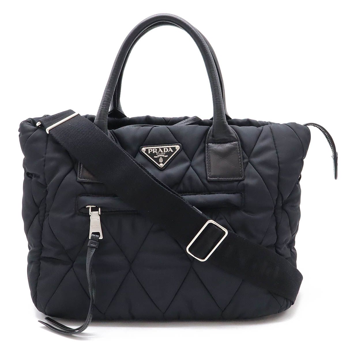 PRADA プラダ トートバッグ 2WAY ショルダーバッグ キルティング