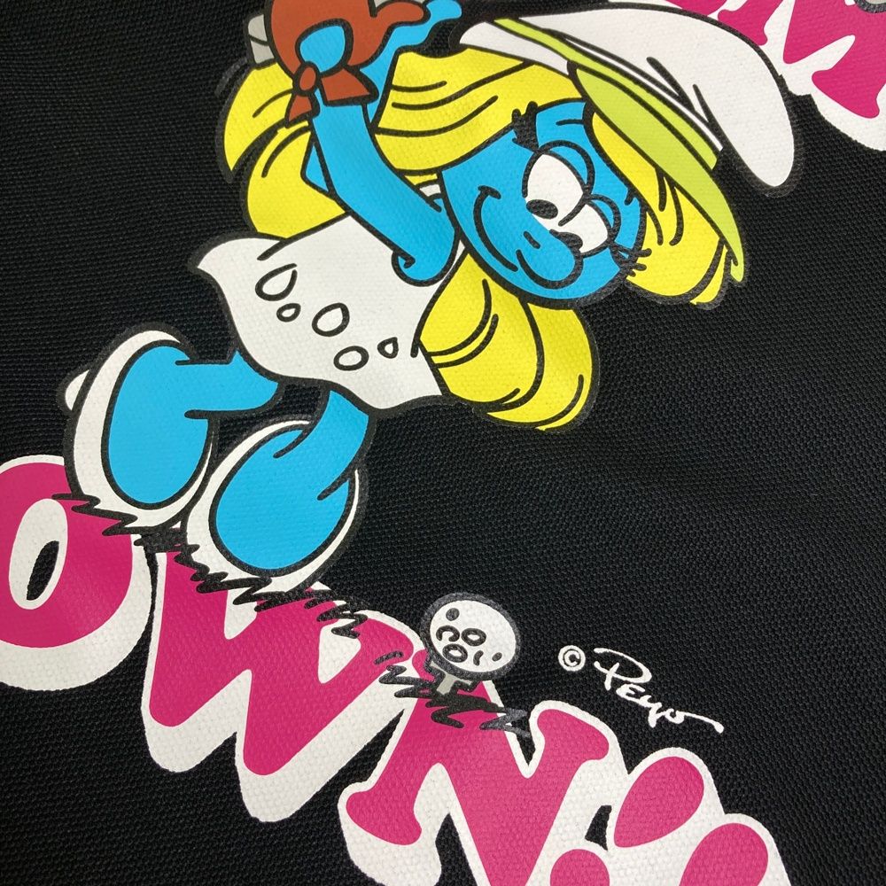 サイズ：38 HORN GMT ホーン ガーメント ×SMURFS 2024年モデル ハイネック 半袖Tシャツ  ブラック系 [240101497869] ゴルフウェア レディース ストスト サイズ：38 HORN GMT ホーン ガーメント ×SMURFS 2024年モデル