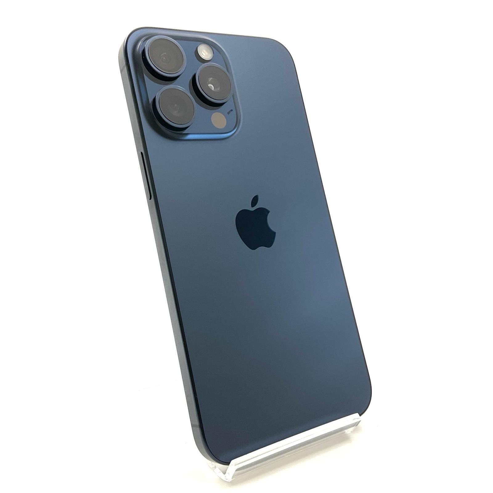 全額返金保証 最速発送 Apple iPhone 15 Pro Max 256GB ブルーチタニウム SIMフリー 白ロム 動作 済 96%