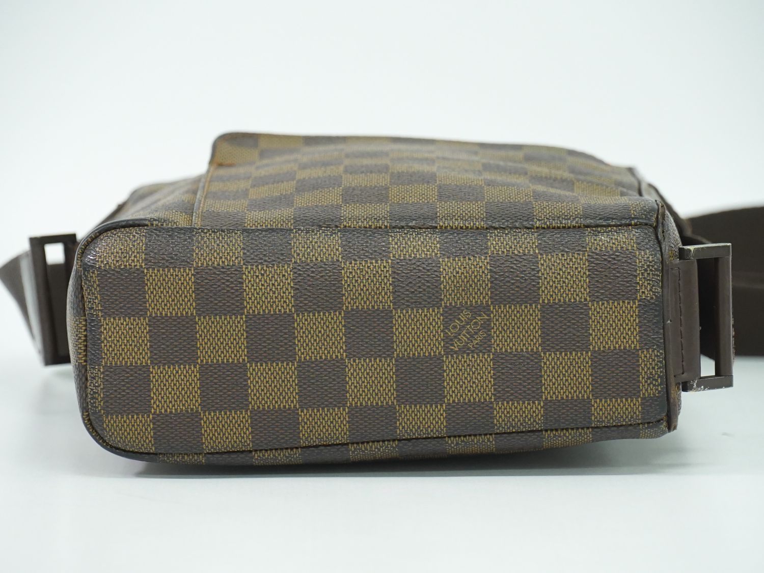 【正規品】ルイヴィトン オラフ PM ショルダーバッグ ダミエ エベヌ ブラウン LOUIS VUITTON 美品 ルイ ヴィトン オラフPM N41442 ダミエ