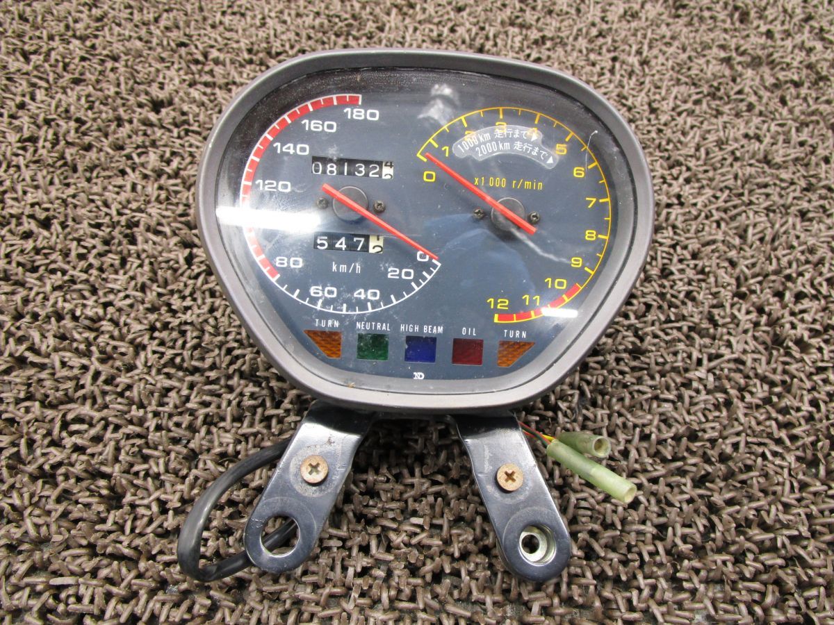 GSX750S カタナ メーター スピード タコ ▲A6282 インジケーターランプ GS75X スズキ GS75X 刀 KATANA キャブ車