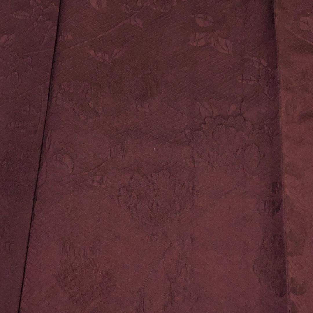 単衣 色無地 紫檀色 花唐草地模様 K-5392 WWW_SMP1DAWEKUDUS_SCH_ID