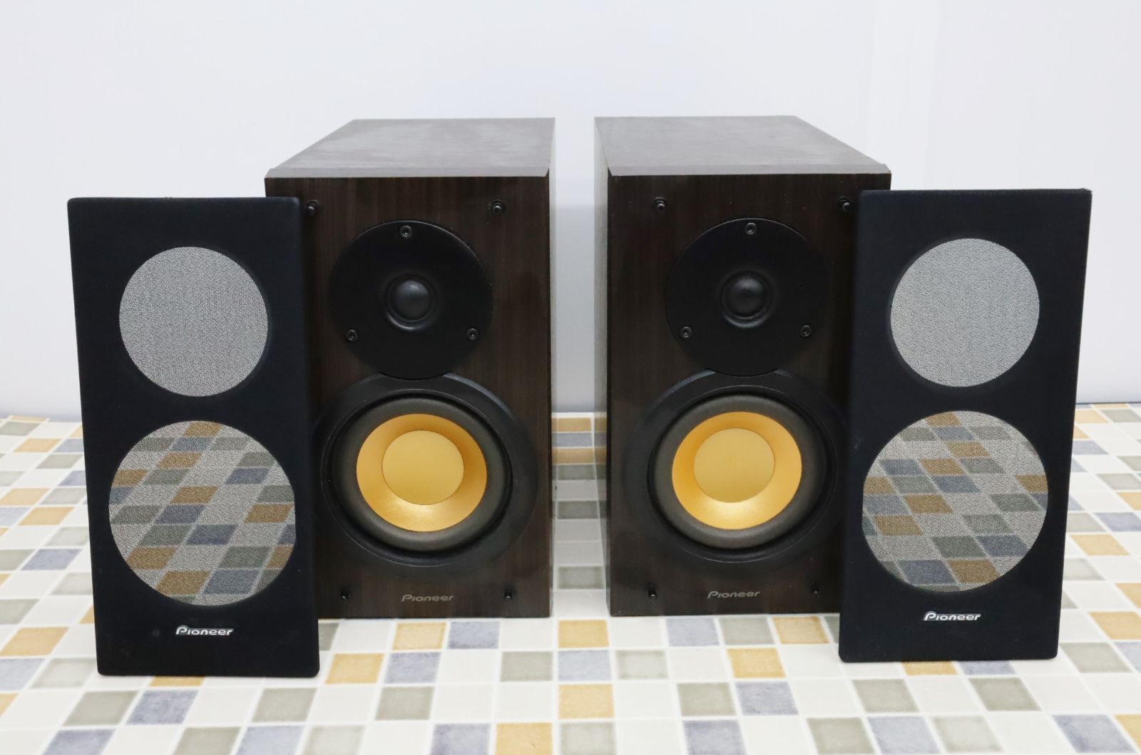 ➁パイオニア F-7000 スピーカー ダークブラウン