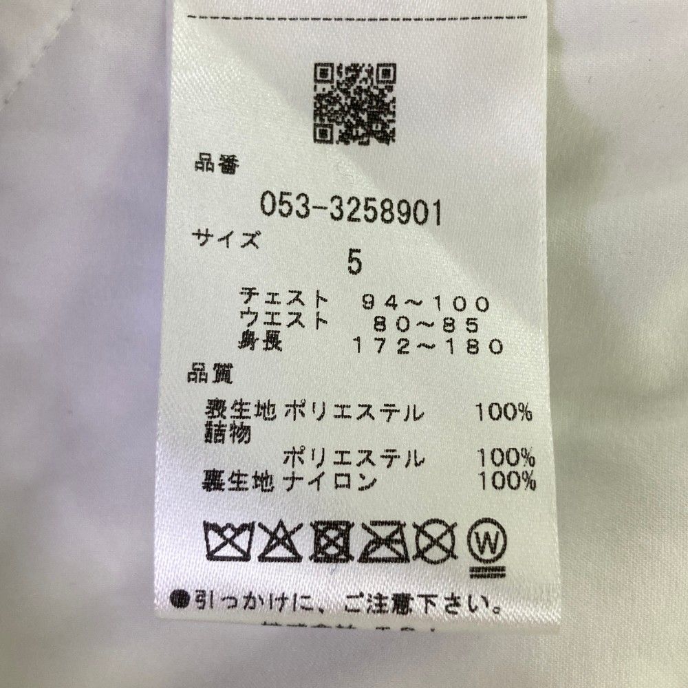 サイズ：5 PEARLY GATES パーリーゲイツ 2023年モデル 中綿ジップベスト 千鳥 総柄 ネイビー系 [240101464487] ゴルフウェア メンズ ストスト サイズ：5 PEARLY GATES パーリーゲイツ 2023年モデル 中綿