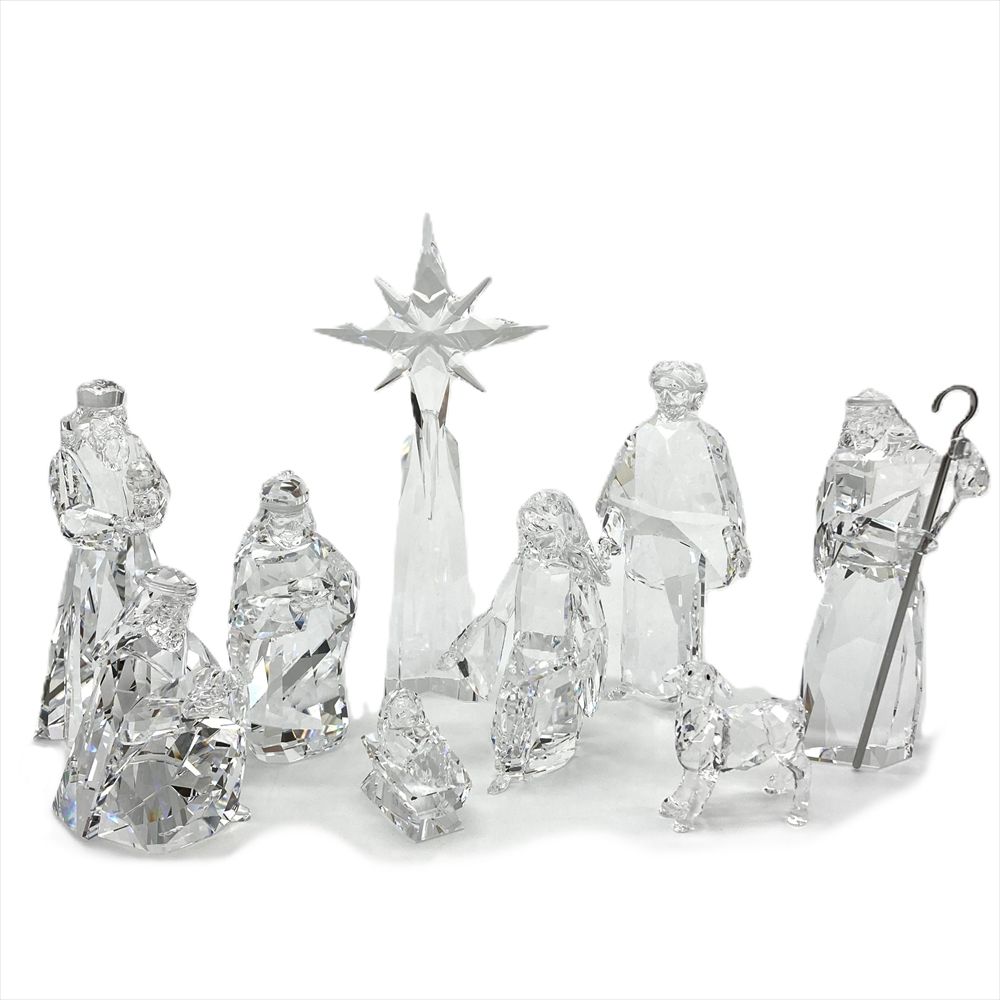 スワロフスキー SWAROVSKI キリスト降誕 NATIVITY SCENE 9点 まとめ オブジェ 置物 5223604