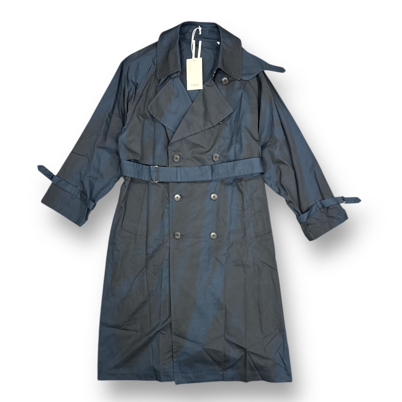 定価101200円 未使用 YOKE 24SS SPRAY PRINTED TRENCH COAT スプレー 