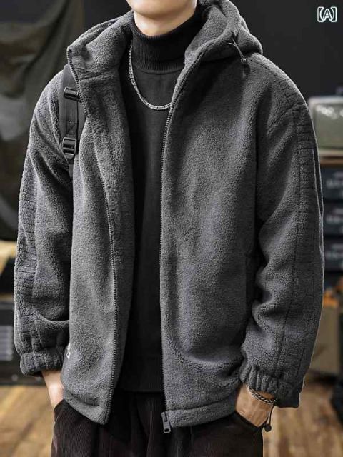 4XL 秋冬 コーデ メンズ 服 シンプル ファッション オシャレ 大人 かっこいい 大きいサイズ ストリート 紳士服 ラムウール ダウン ジャケット ホワイトダックダウン 暖かい フード付き カジュアル