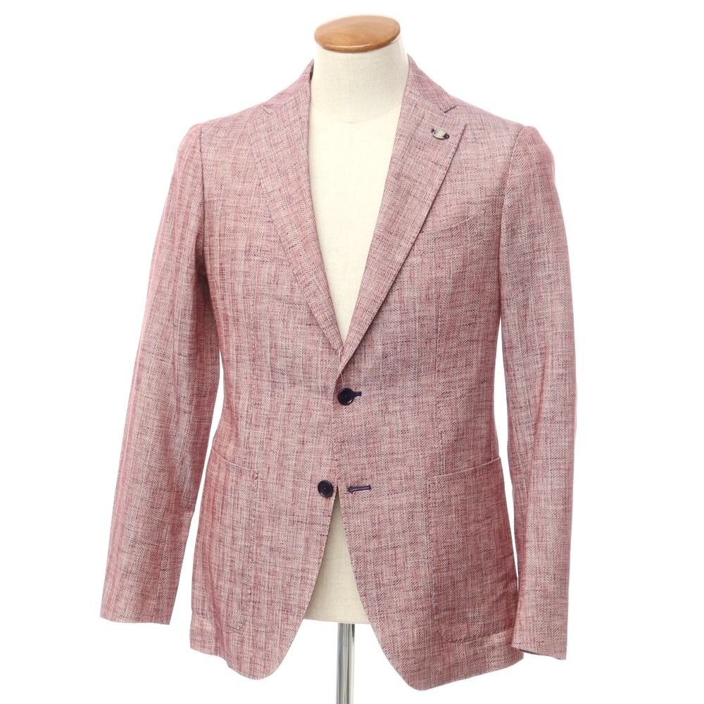 タリアトーレ コットンリネンジャケット ネイビー サイズ46 リネン