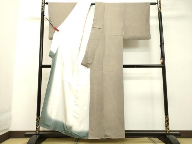 平和屋着物○江戸小紋 鮫小紋柄 鬼しぼ縮緬 正絹 逸品 未使用