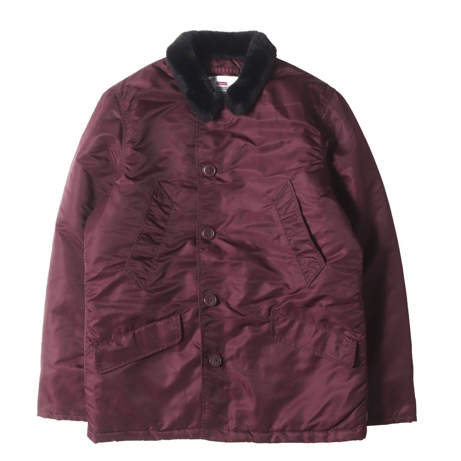 Supreme シュプリーム ジャケット マルーン サイズ M B-9タイプ ナイロンサテン フライトジャケット Flight Satin B-9 Parka アウター ブルゾン コート ミリタリー メンズ