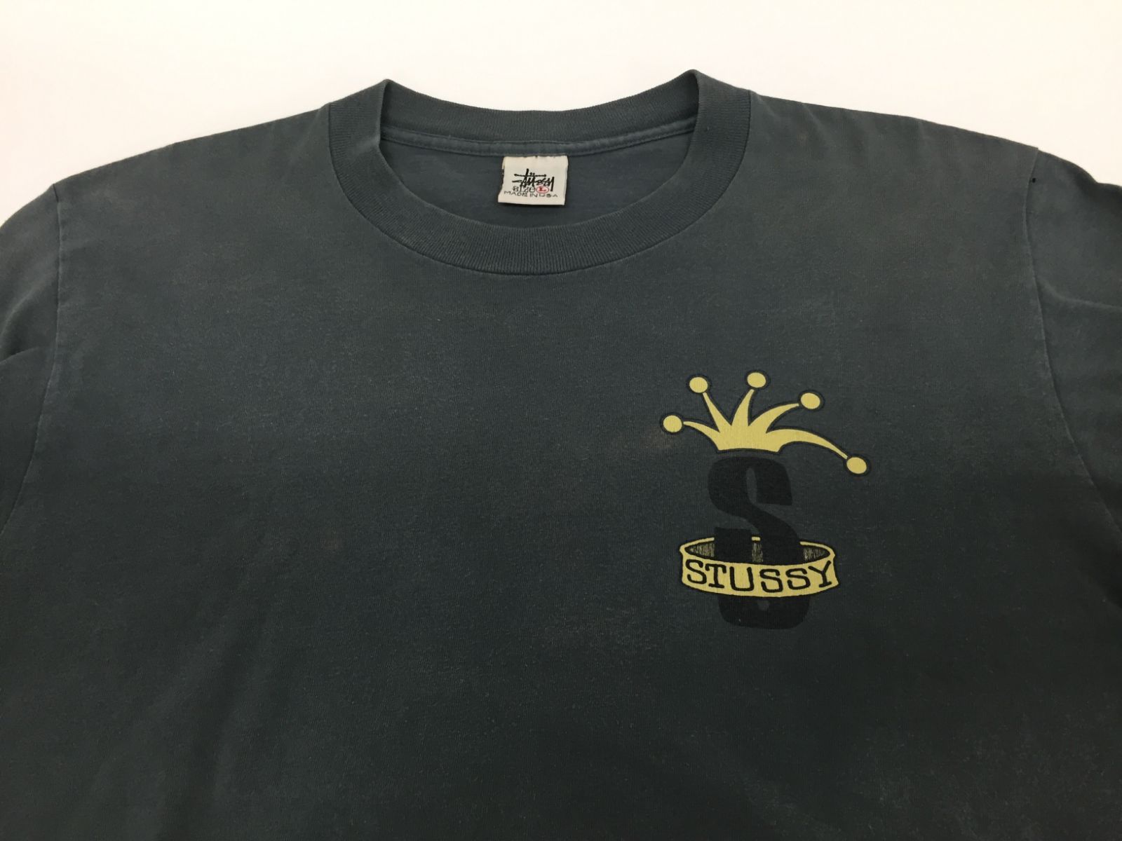 90s old stussy tシャツ CROWN RENOWN ブラック Stussy 90's クラウンS ロゴTシャツ ヴィンテージ - メルカリ