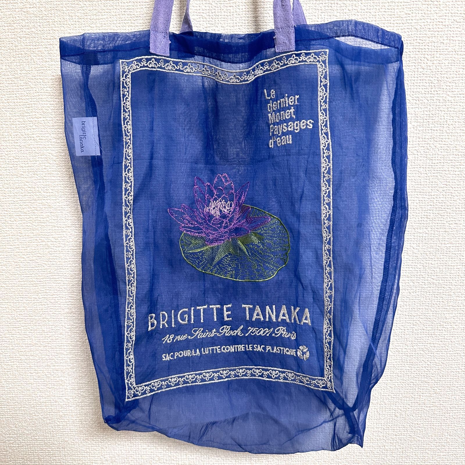 新品　モネ展睡蓮のとき　オーガンジー刺繍トートバッグ ブリジットタナカ モネ 睡蓮のとき【公式】 on X: 