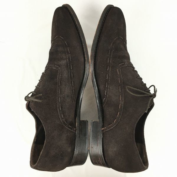 AVENUE FOCH by Jan Paulsen【43/9　27.5　茶】スウェード　ウイングチップ　グッドイヤー/オールレザー/men's 管NO.ZE-175 AVENUE FOCH by Jan Paulsen【43/9 27.5 茶】スウェード ウイング