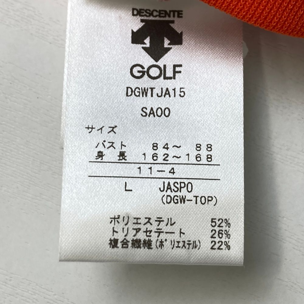 サイズ：L DESCENTE GOLF デサントゴルフ ノースリーブ