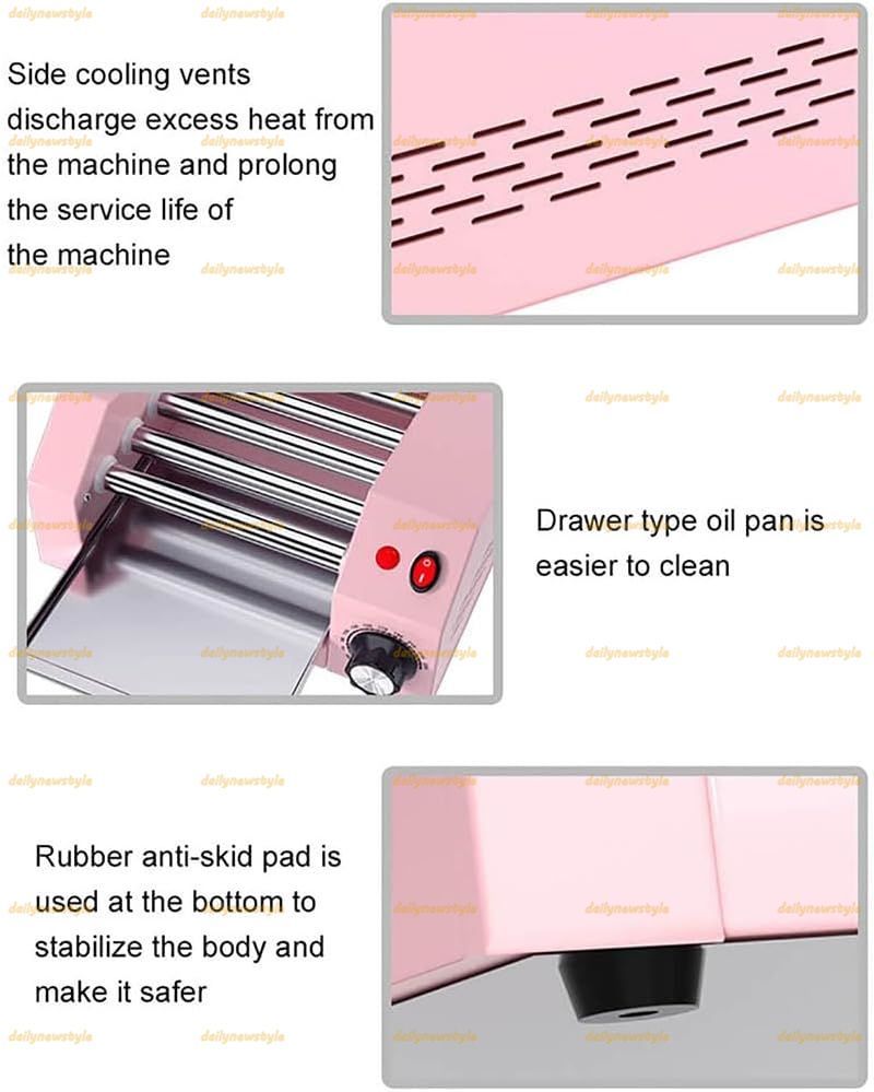 オンライン 人気推薦◇ホットドッグローラーグリルクッカーマシン