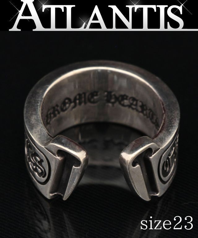 クロムハーツ ラージ スクロールラベル リング　23号 楽天市場】CHROME HEARTS SCROLL LABEL RING クロムハーツ CH