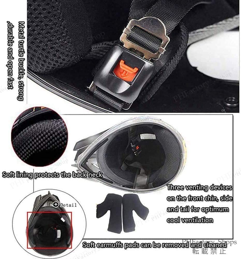 DOT認証 フェイスヘルメット