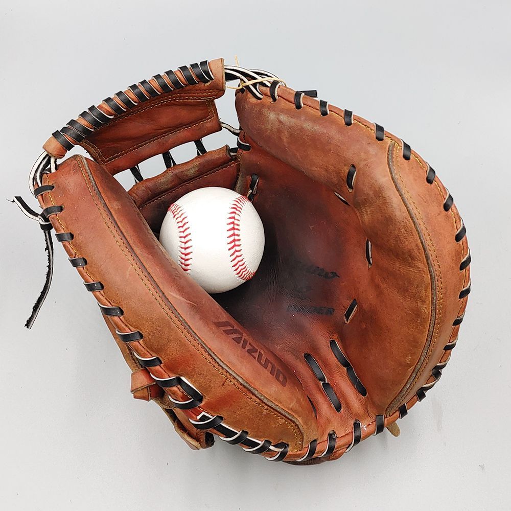 全紐交換済み (高校野球対応)】 ミズノ 硬式用 キャッチャーミット