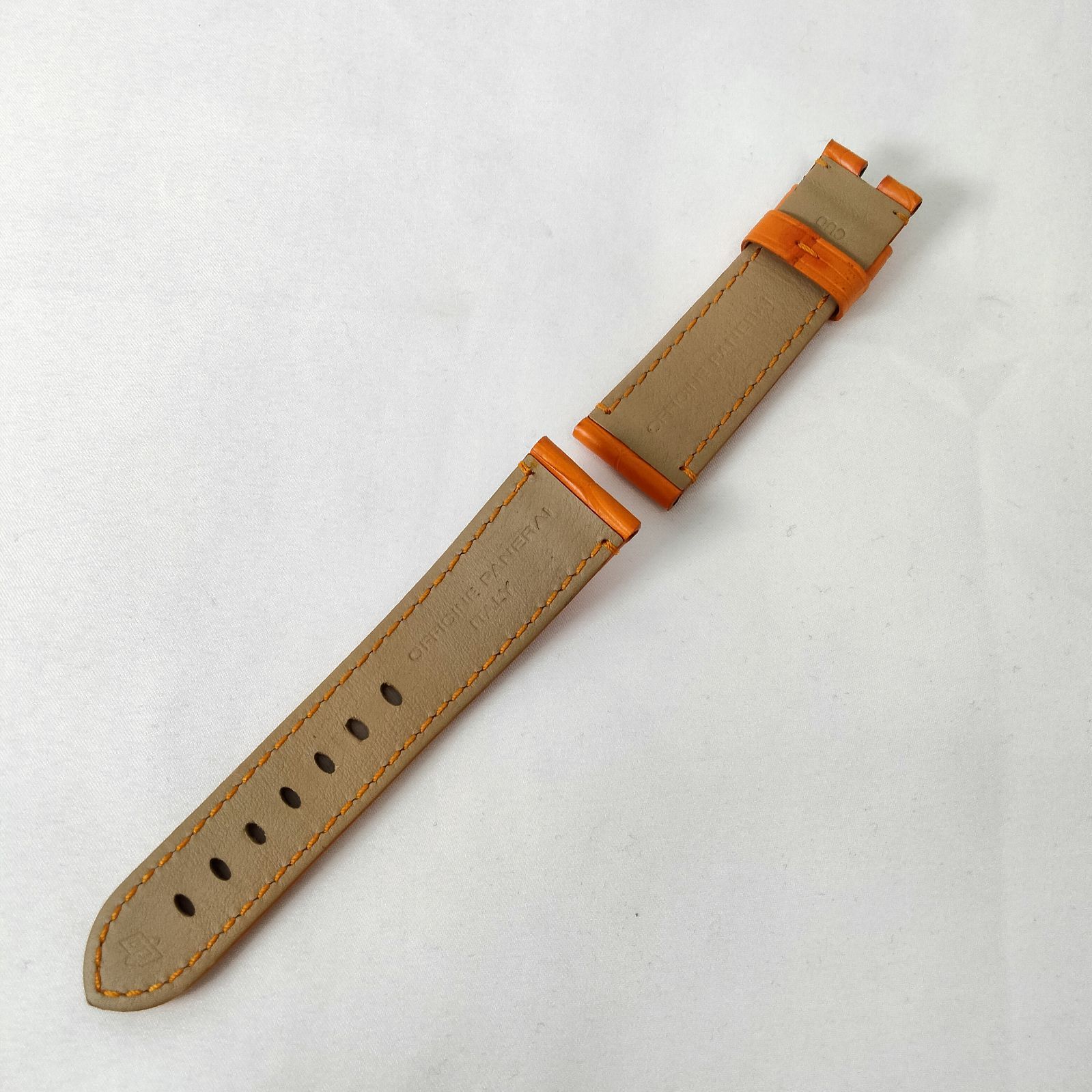 ️PANERAI ️パネライ 時計ベルト 革ベルト オレンジ