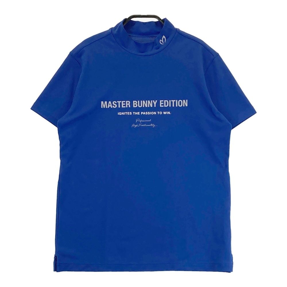 サイズ 2 MASTER BUNNY EDITION マスターバニーエディション ハイネック 半袖Tシャツ ブルー系 240101532893 ゴルフウェア レディース ストスト