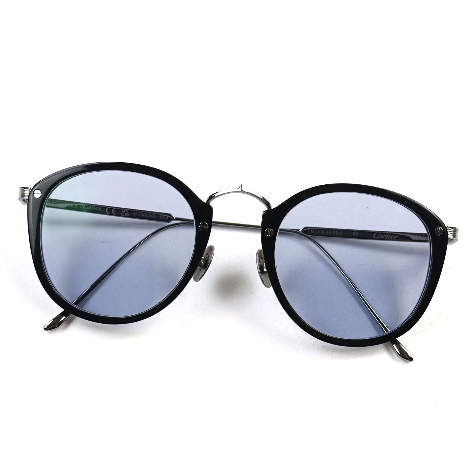 カルティエ サングラス CRESW00636 - Pasha de Cartier Sunglasses - Smooth platinum