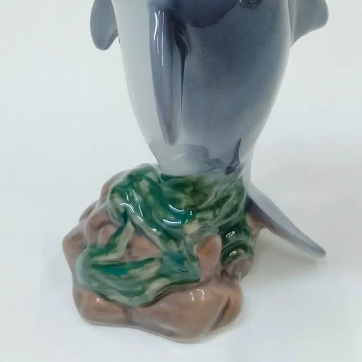 美品】ROYAL COPENHAGEN ロイヤル コペンハーゲン イルカ 654 フィギュ