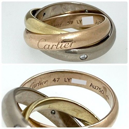 カルティエ トリニティ Au750 リング サイズ7 CARTIER カルティエ トリニティ リング クラシック B4236447