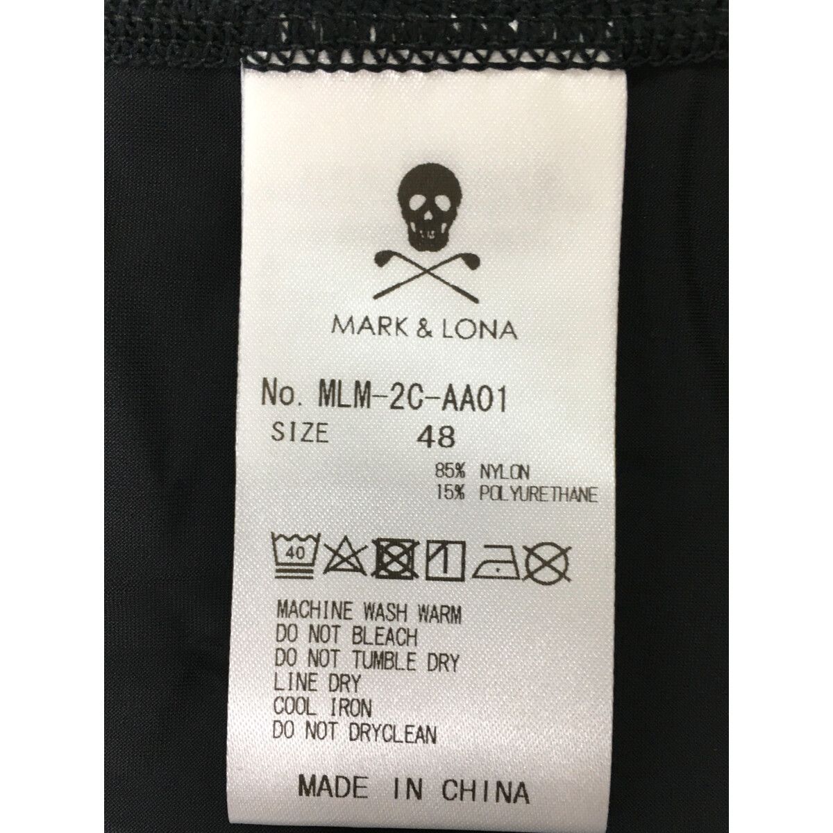 未使用品 メンズ マークアンドロナ MARK&LONA 半袖シャツ 48(L