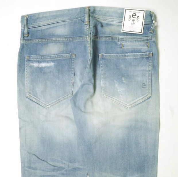 新品 e JEANS イージーンズ 日本製 岡山児島 ダメージ＆汚れ加工