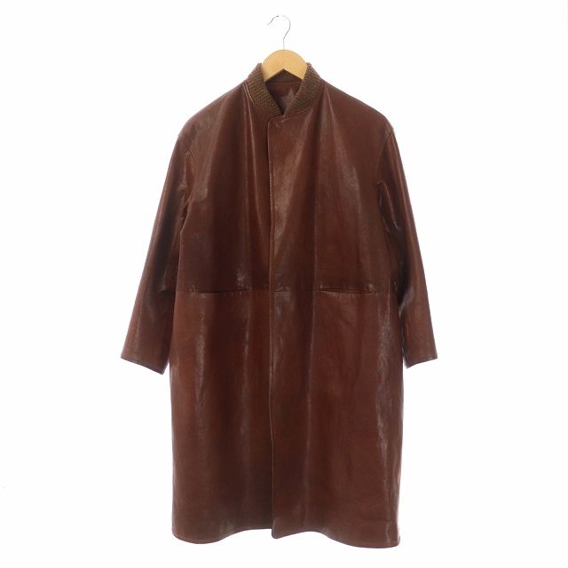 アーツ&サイエンス ARTS & SCIENCE ARTS&SCIENCE Mini Collar Coat Horse Leather ホースレザー コート アウター ロング 馬革 1 茶 ブラウン /ES □OS - メルカリ