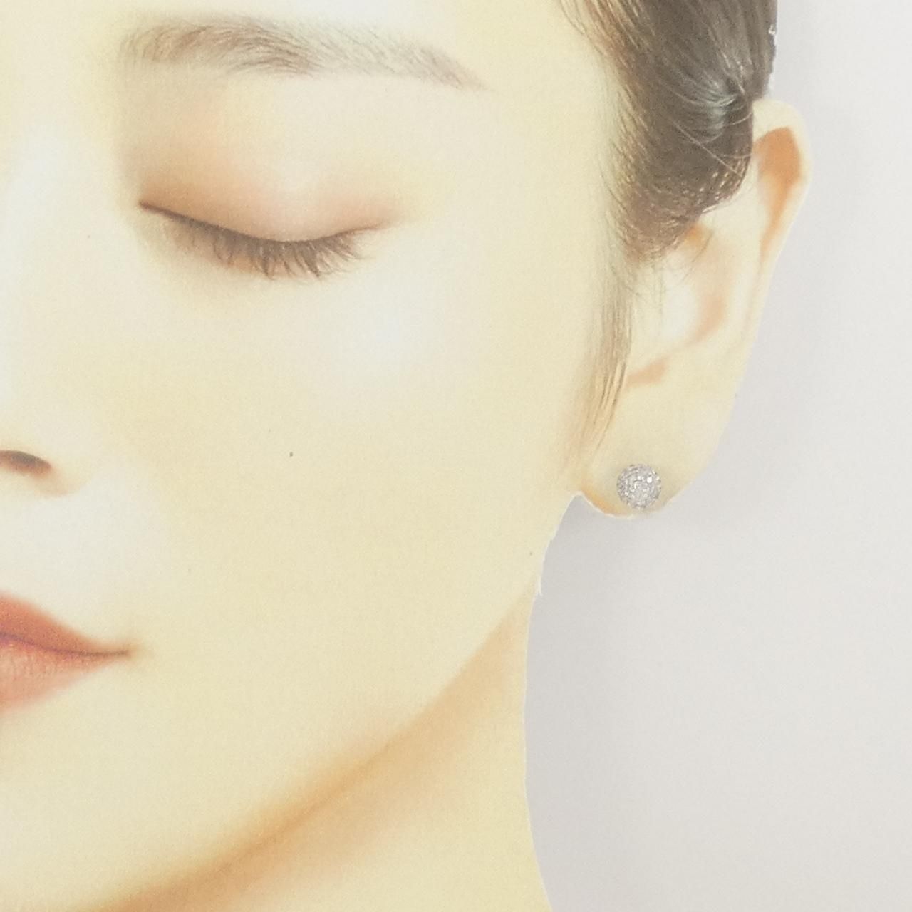 K18WG/750WG パヴェ ダイヤモンド ピアス 1.16CT - メルカリ 