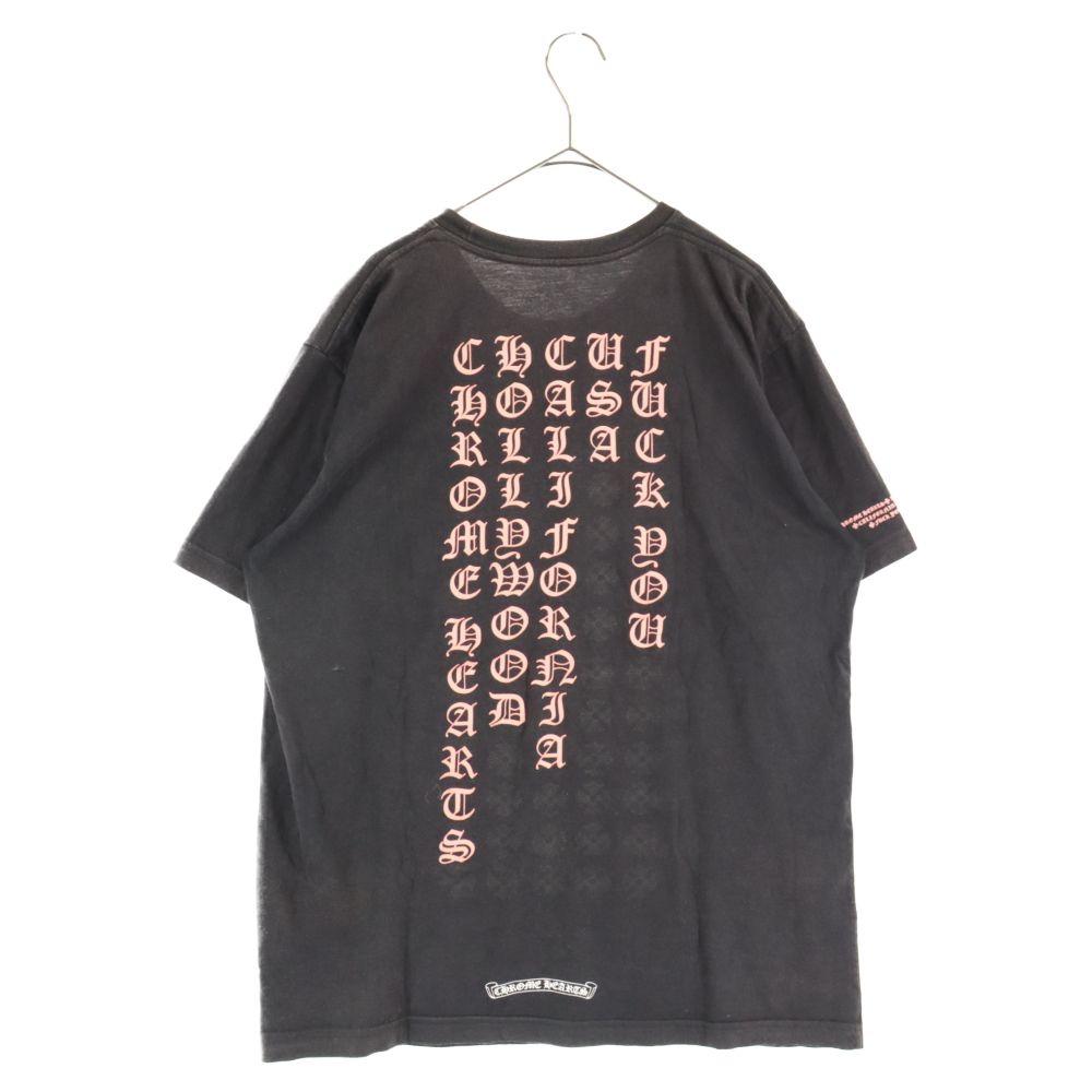 CHROME HEARTS (クロムハーツ) バックプリント プリント半袖Tシャツ