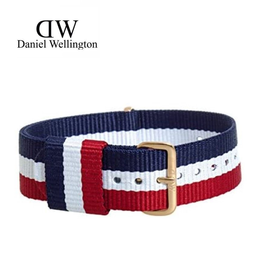 Daniel Wellington 腕時計用バンド　0303DW 紺白赤