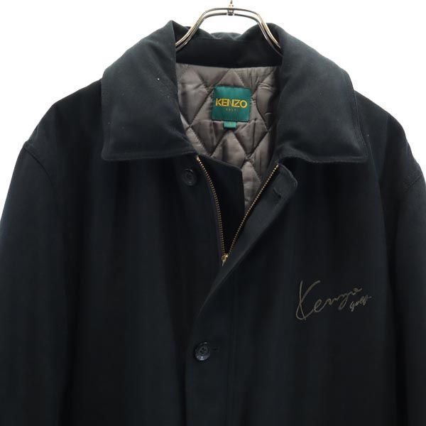 KENZO - ケンゾー 90s ロング オールド ゴルフ コート 3 ブラック KENZO GOLF メンズ nag-10570_002.jpg