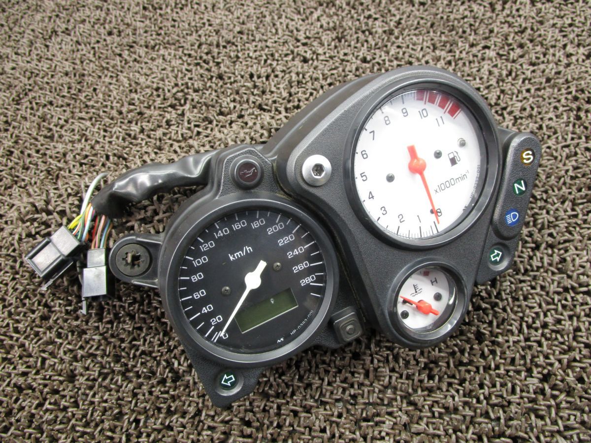 VTR1000F メーター 280Km スピード タコ ▲Z324 インジケーターランプ SC36 ホンダ SC36E キャブ車 動画有 ファイアーストーム