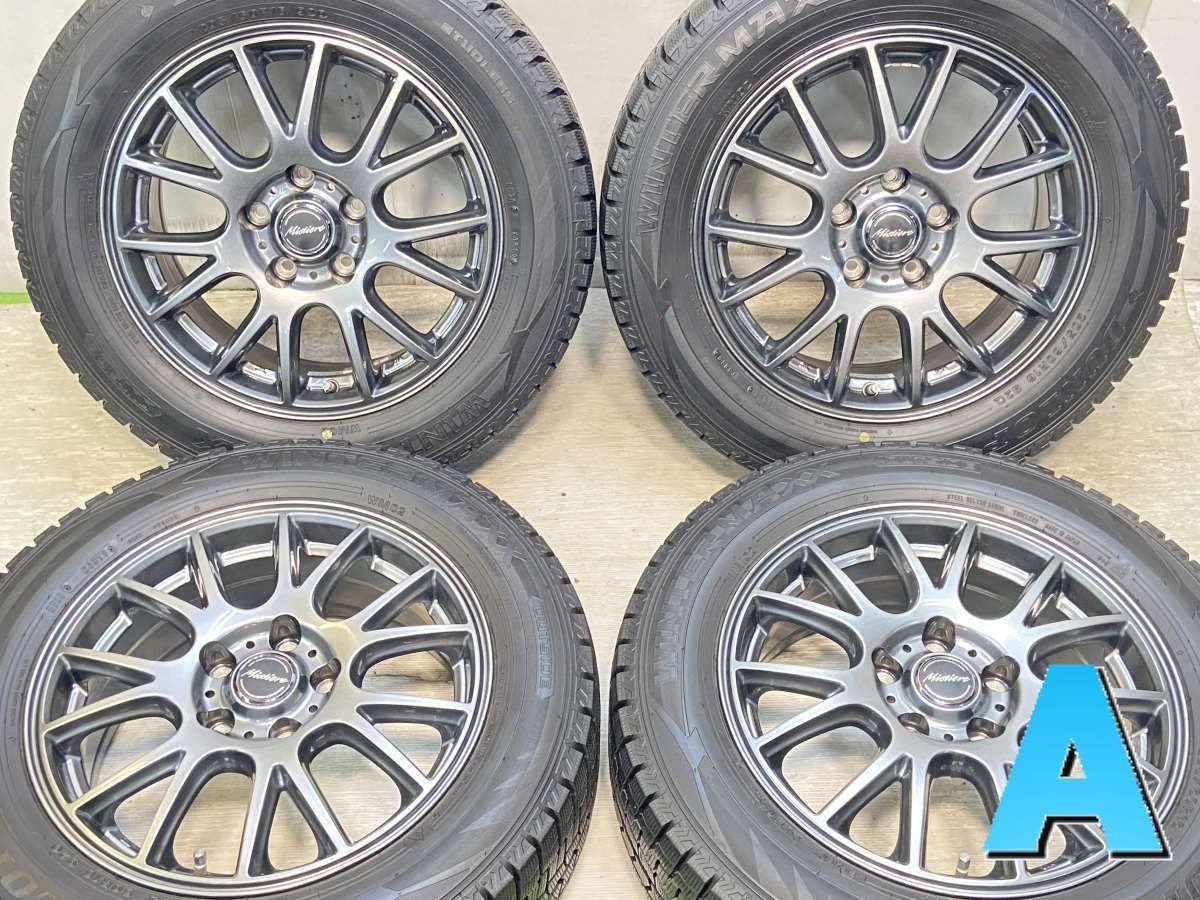 205/60R16  nダンロップ ウィンターマックス WM02 nダンロップ ミスティ―レ n16x6.5 38 114.3-5穴 n中古タイヤ スタッドレスタイヤ ホイールセット 4本セットn w16240928010