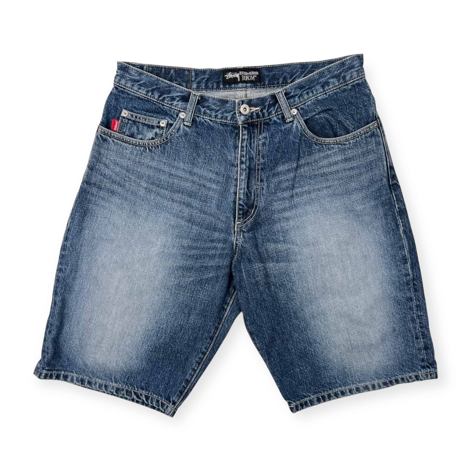 STUSSY ROUGH&RUGGED DENIM shorts パンツ32 STUSSY(ステューシー) / ROUGH RUGGED DENIM/ハーフパンツ