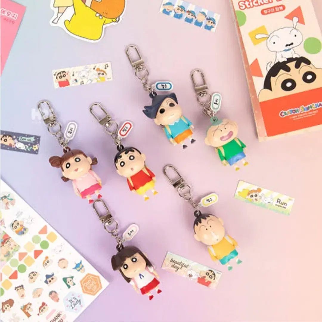 クレヨンしんちゃん　韓国　ふたば幼稚園　ランドセルキーリング 韓国限定 クレヨンしんちゃん 風間くん 幼稚園 ランドセル