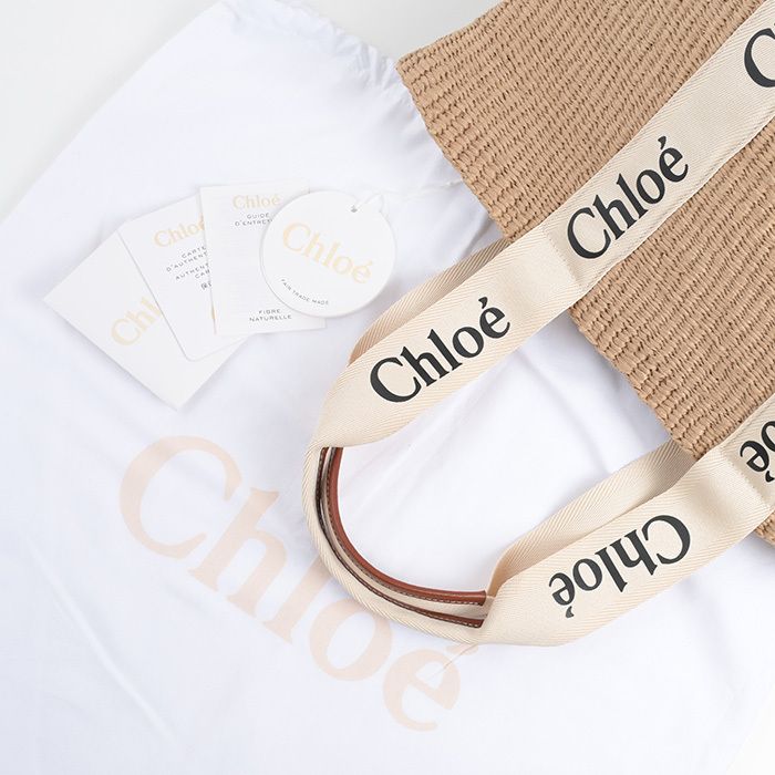 CHLOE クロエ かごバッグ ショルダーバッグ バッグ WOODY ラージ