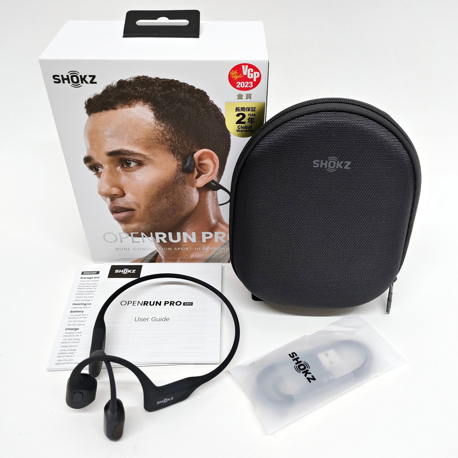 【美品】Shokz OpenRun Pro 骨伝導ヘッドホン　ブラック 終息製品】Shokz OpenRun Pro – FOCALPOINT DIRECT