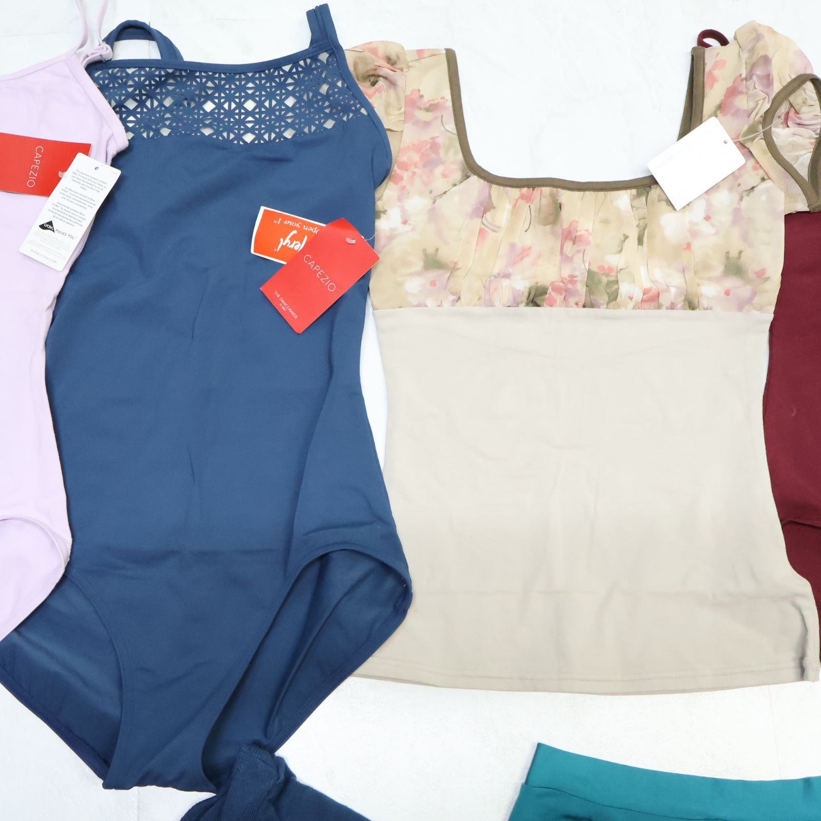 ★美品 カペジオ Capezio ウェアモイwearmoi ゲイナーミンデン レオタード バレエ おまけ付き (検:チャコット)★ 美品 タグ付き バレエ衣装 まとめ売り全10点 CAPEZIO カぺジオ Wear