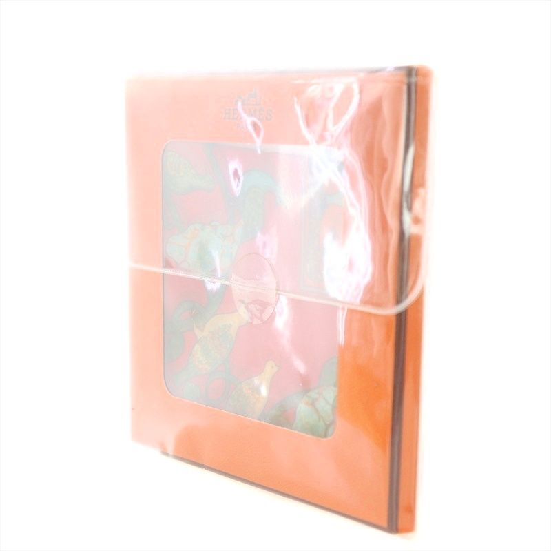 【新品未使用】HERMES エルメス　スカーフ　プチカレ　レッド　H柄　総柄 N2407-06-302164ms_02.jpg