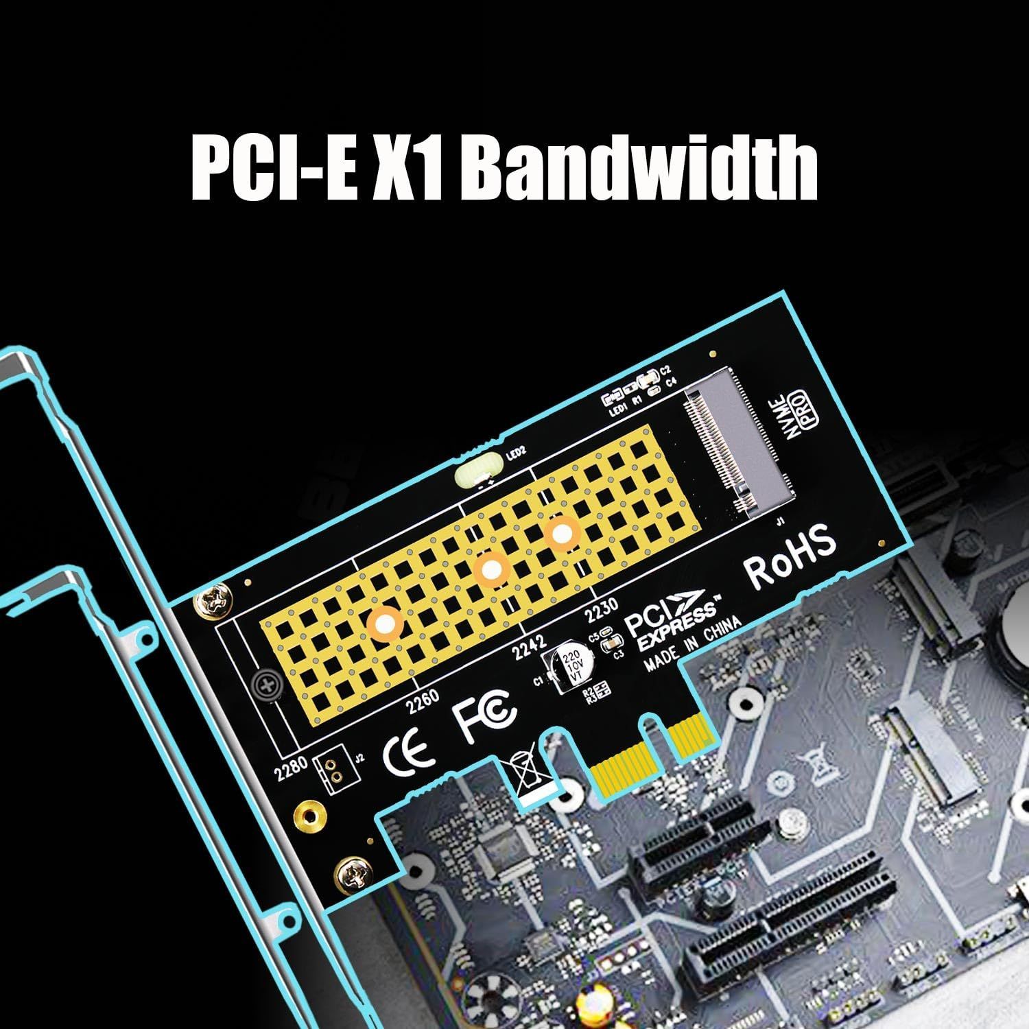 GLOTRENDS M.2 PCIe NVMe 恥ずかしかっ 4.0/3.0 変換アダプター