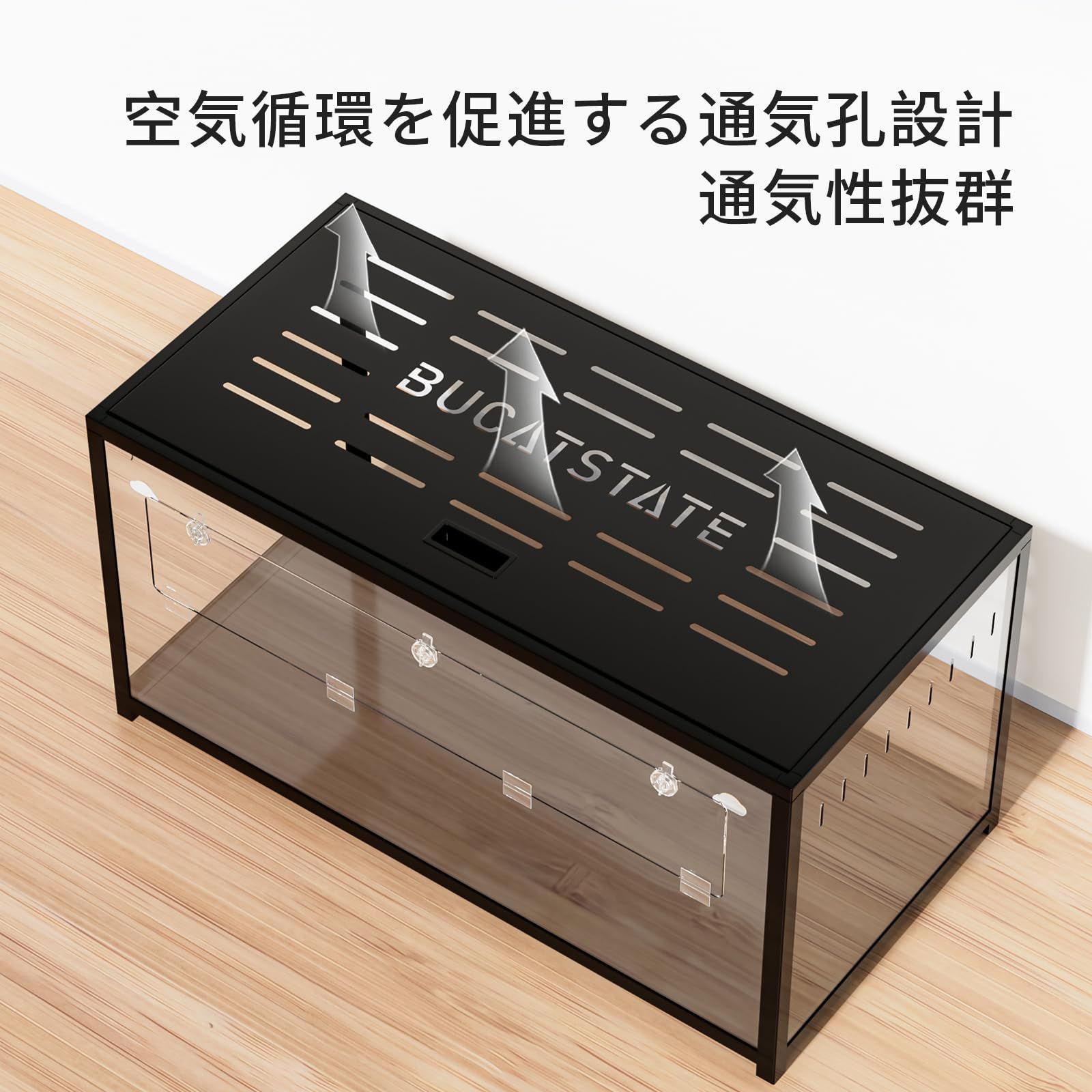 【開封済・未使用】BUCATSTATE ハムスターケージ 大型 クリアタイプ Amazon | BUCATSTATE ハムスター メタル製 100cm ケージ 飼育