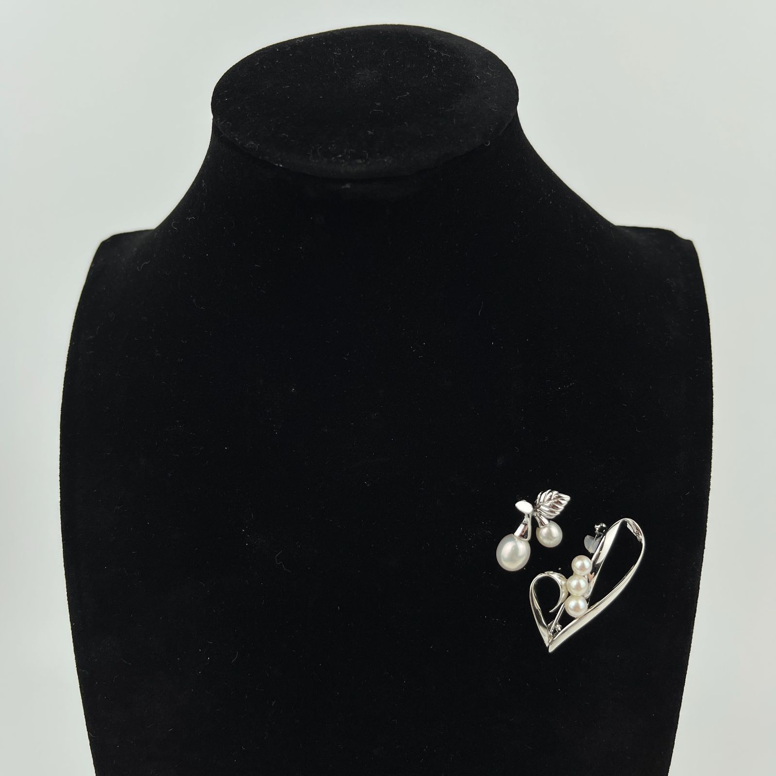 MIKIMOTO ミキモト アクセサリー ブローチ パール シルバー ヴィンテージ レディース HIBUOCHI VINTAGE